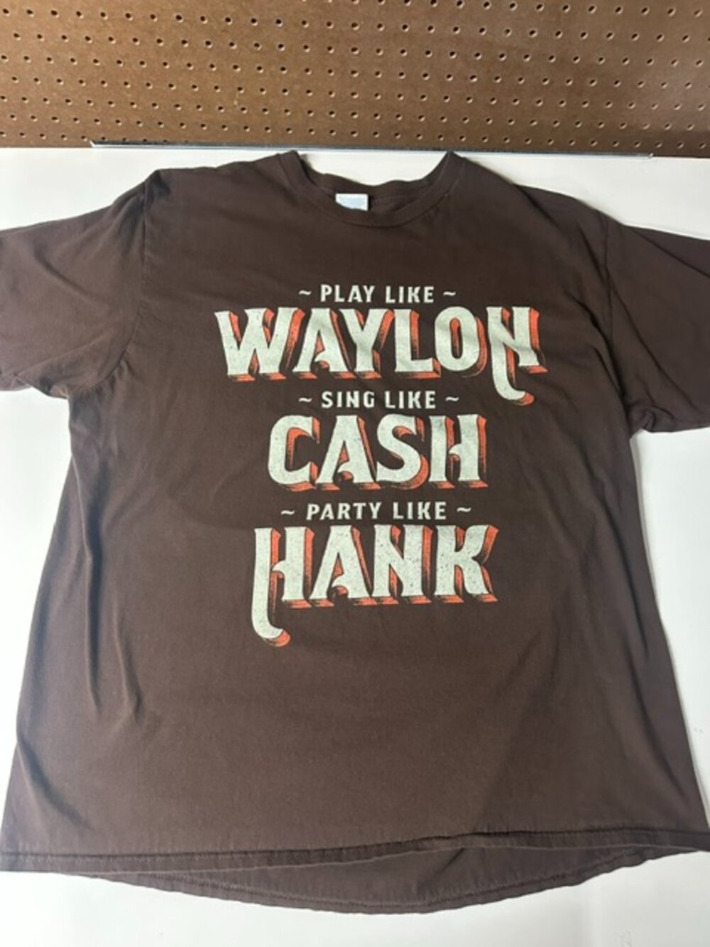 Play Like WAYLON Sing like CASH Party Like HANK SS XL T-Shirt LOOK
